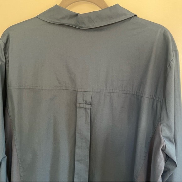 Stella Carakasi Blue Tunic Top Blouse Shirt Size XL Contemporary Lagenlook - Picture 8 of 12